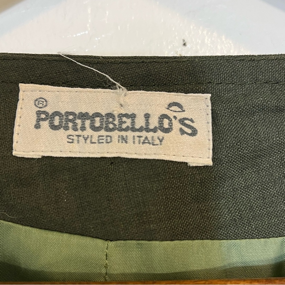 Vintage Portobello’s 2 Piece Linen Culotte Short Set Made in Italy - Picture 5 of 14